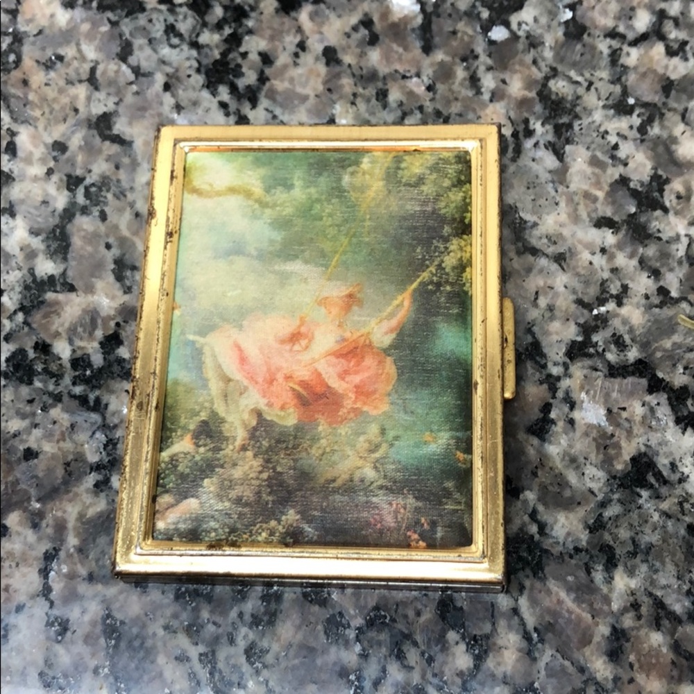 Vintage metal photo case